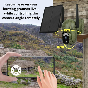 Live - Panorama-Wildkamera inkl. Solarpanel + App – Senzor