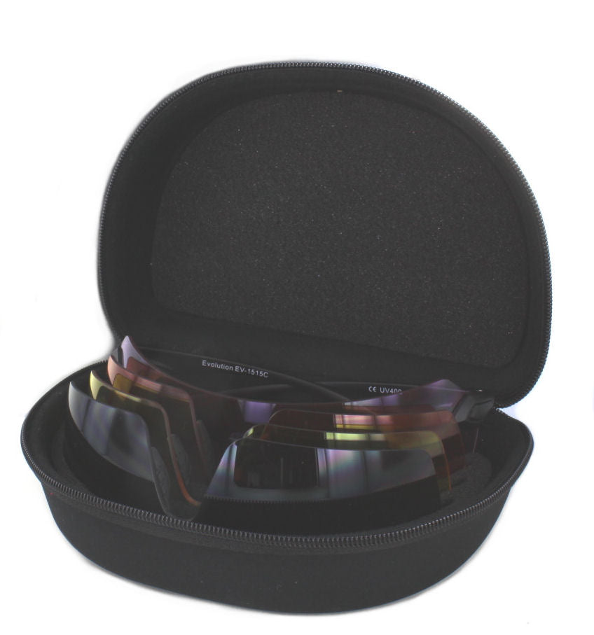 Evolution Eyewear Schießbrille Matrix sæt - Grå/Gul/Orange/Lilla