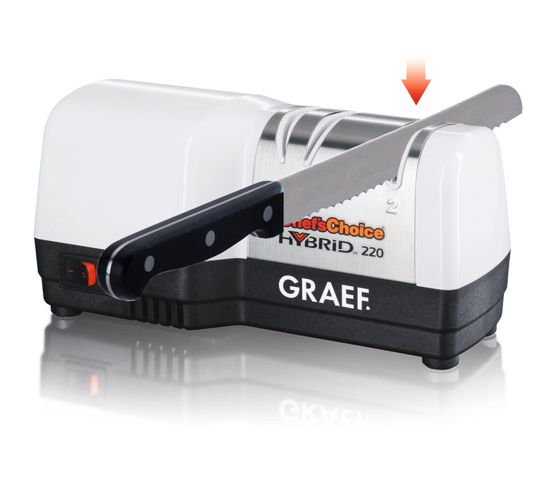 Messerschärfer Hybrid 20° Schleifwinkel - Graef