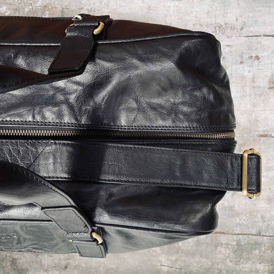 London Reisetasche – Schwarz – Corium