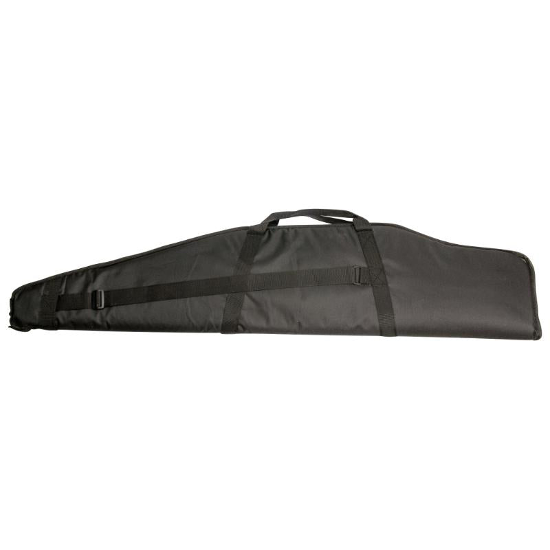 Gewehrfutteral 120 cm Schwarz mit Tasche und Gurt - Buffalo River