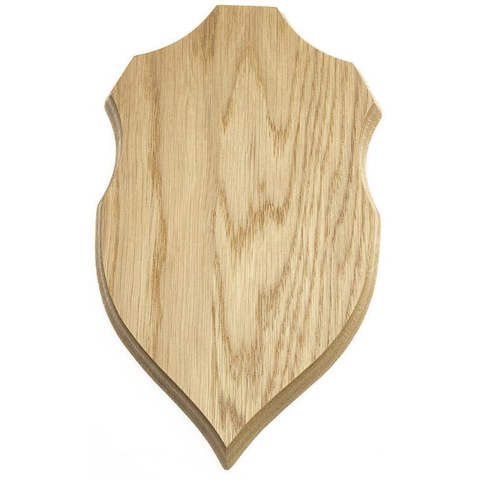 Trophäenplatte Rehbock Helle Eiche - 21,5 x 12,5