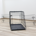 Hundebox aus Stahl, zusammenklappbar, abgeschrägt – 63x48x57cm – Kerbl