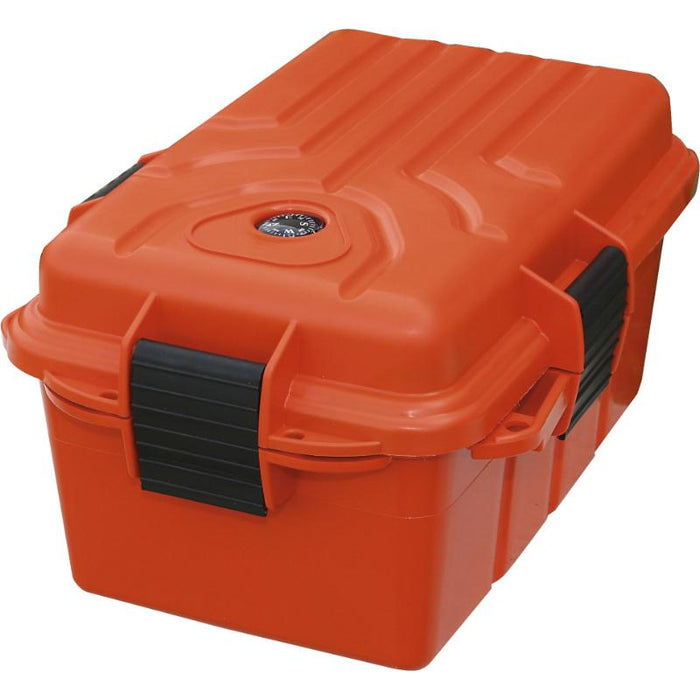 Überlebensbox mit Kompass Orange/Wasserdicht 24,5x19,5x12cm - MTM