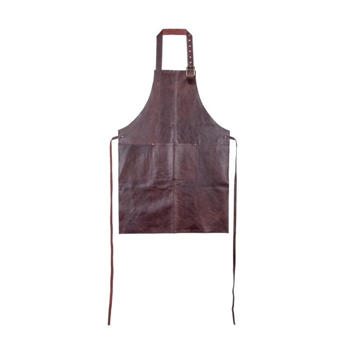 Schürze Florens aus Leder Cognac