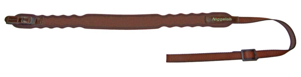Niggeloh-Gurt für Schrotflinten – Brauner Neopren-Schnellverschluss