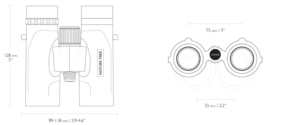 Nature-Trek 10x32 Grün - Hawke