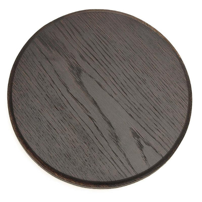 Montageplatte Schwein Dunkle Eiche - Ø 20 cm