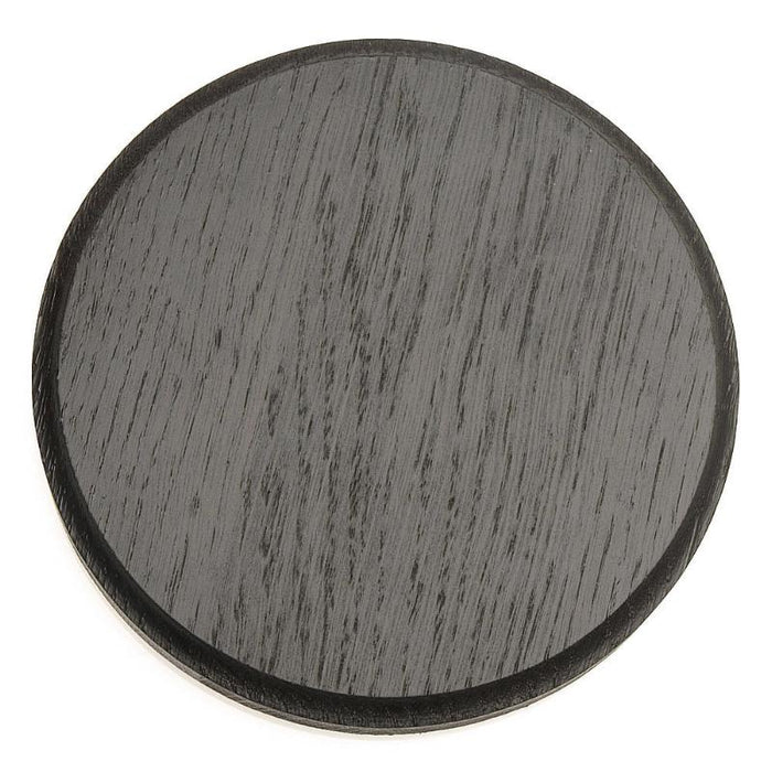 Trophäenschild Wildschwein Dunkle Eiche - Ø 15,5 cm