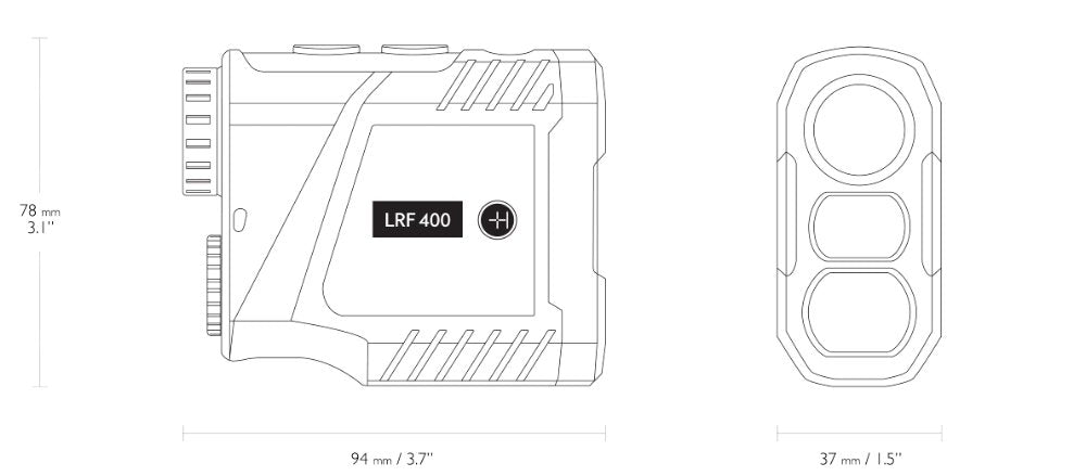 Entfernungsmesser 400 m LCD - Hawke
