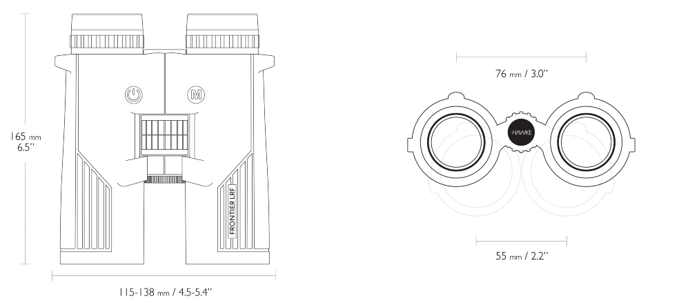 Hawke Frontier LRF – 8X42 Grün / 10–1800 m