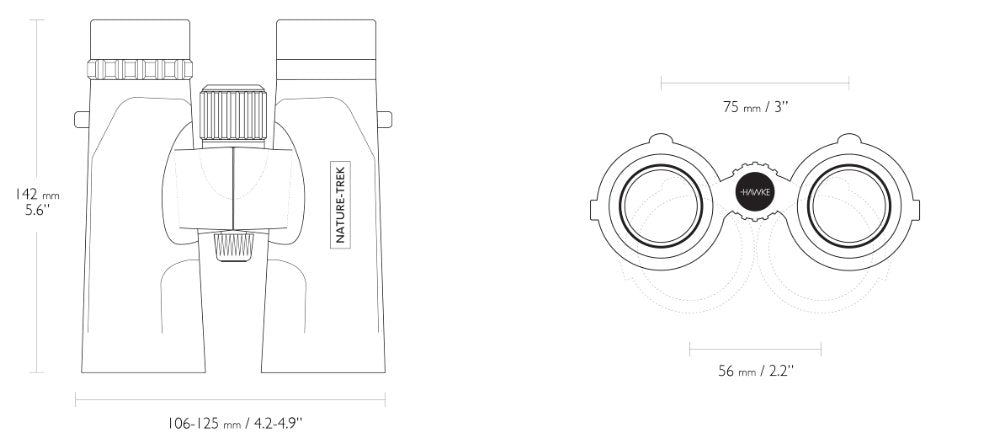 Nature-Trek 10x42 Grün - Hawke