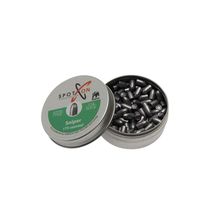 Spoton – Sniper 4,5 mm – 1,10 g/16,97 Körnung – 175 Stück. pro Dose