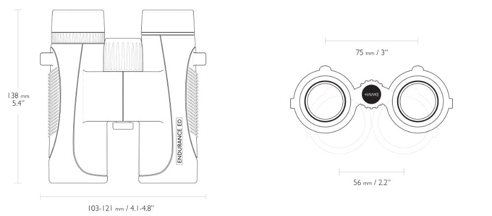 Endurance ED 10x32 Grün - Hawke