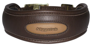 Niggeloh Premium Halsband Gr. M Braun Leder 48-60 cm