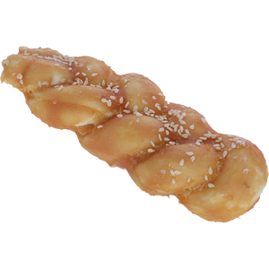 Rinderhaut-Flechtknochen mit Huhn, 15 cm, 75 g – Rawhide
