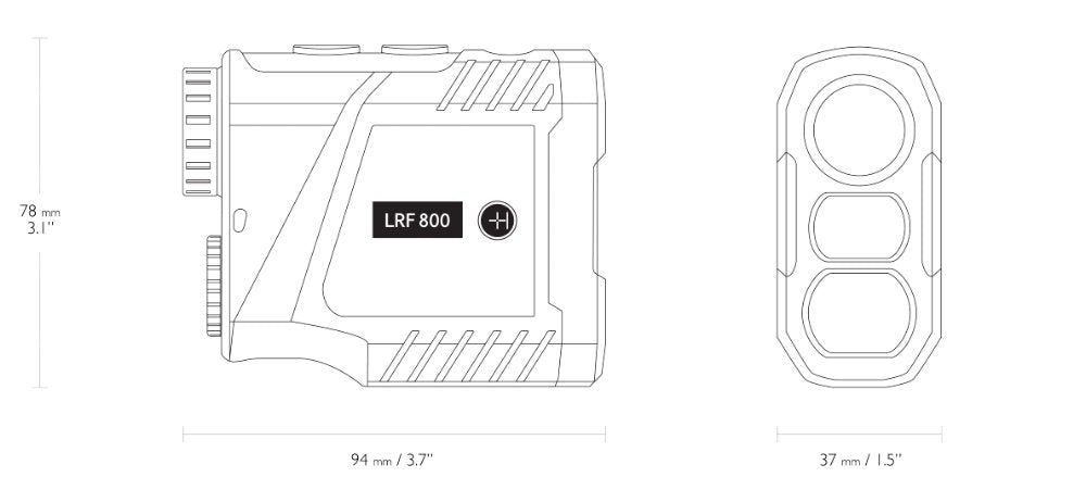 Entfernungsmesser 800m LCD - Hawke
