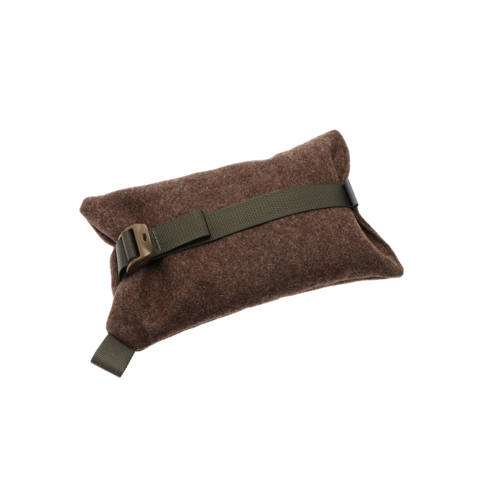 Schießunterlage Braun Loden, kann am Gewehr befestigt werden - Strasser