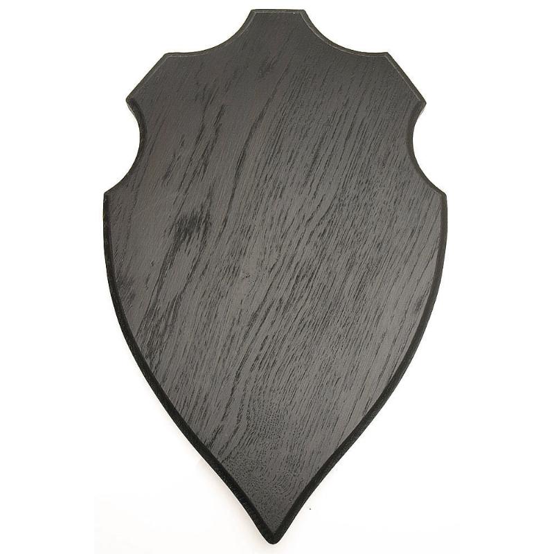Geweihtafel Hirsch - Dunkle Eiche 37,5 x 23,5 cm