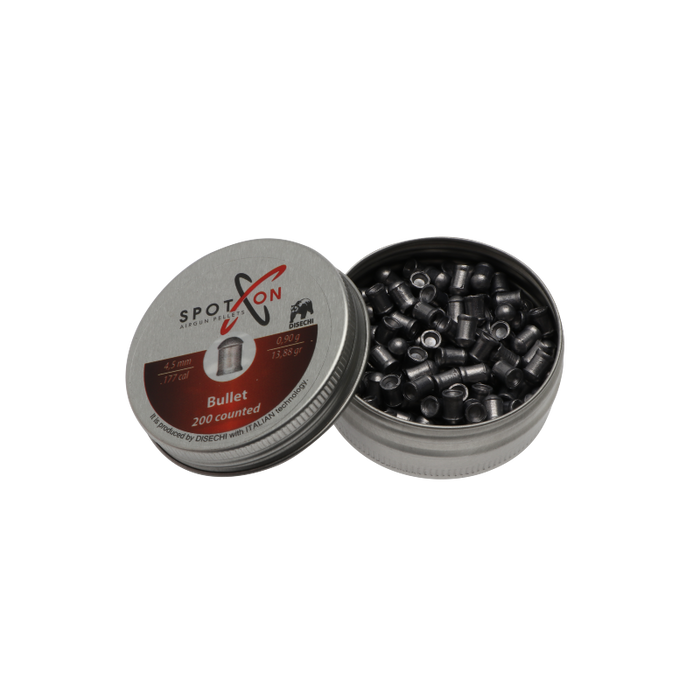 Spoton – Bullet 4,5 mm – 0,90 g/13,88 Grain – 200 Stück. pro Dose