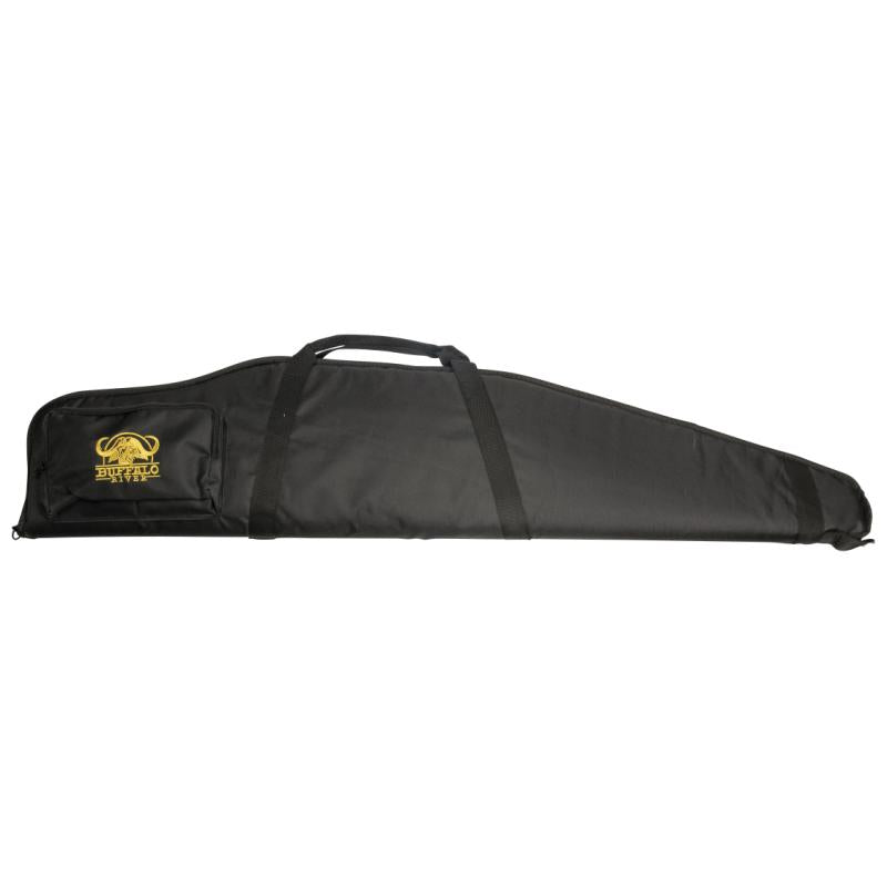 Gewehrfutteral 120 cm Schwarz mit Tasche und Gurt - Buffalo River