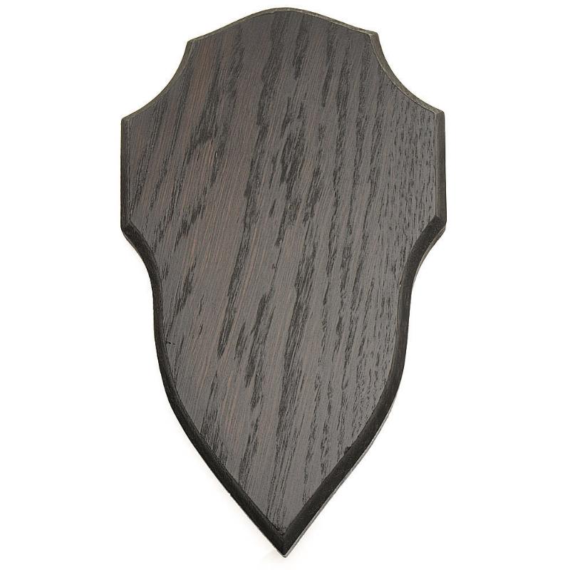 Trophäenschild Rehbock Dunkle Eiche - 22,5 x 13,5 Kieferausfräsung