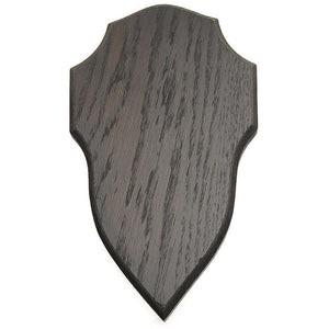 Trophäenschild Rehbock Dunkle Eiche - 22,5 x 13,5 Kieferausfräsung