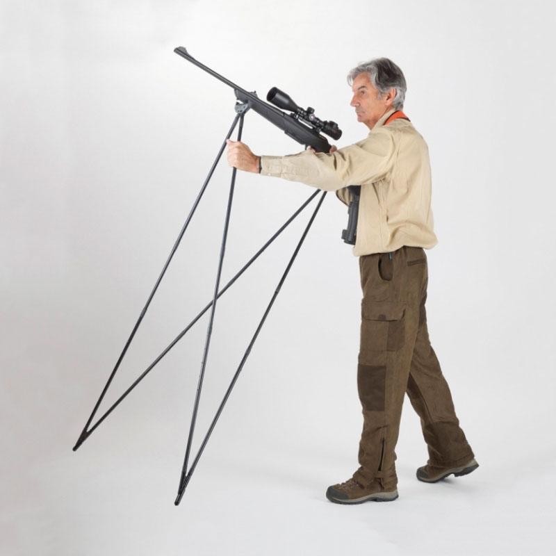 Vierbeiniger Schießstock Schwarz - 4Stablestick Bush Essential