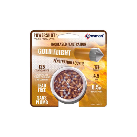 GoldFlight bleifreies Schrot 4,5 mm 0,55 g (125 Stk. Dose) - Crosman
