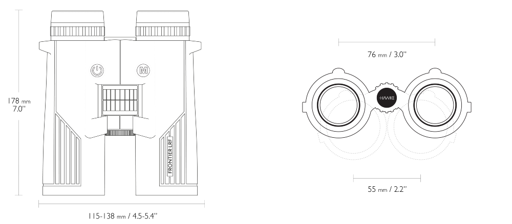 Frontier LRF 10x42 Grün / 10-2300m - Hawke