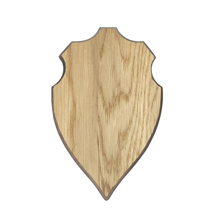 Geweihplatte Hirsch - groß Helle Eiche 45,0 x 26,2 cm