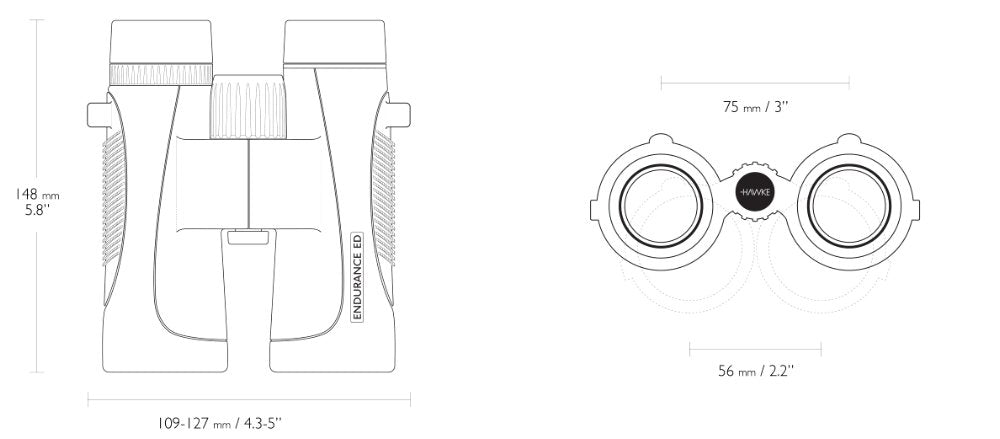 Endurance ED 10x42 Grün - Hawke
