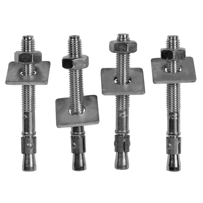 Schraubensatz für Beton 4 Stk Expansionsanker - 90 mm/Ø10 mm