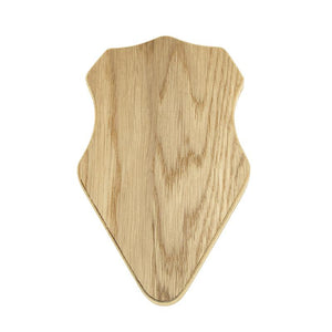 Trophäenschild Bock Helle Eiche - 18 x 11