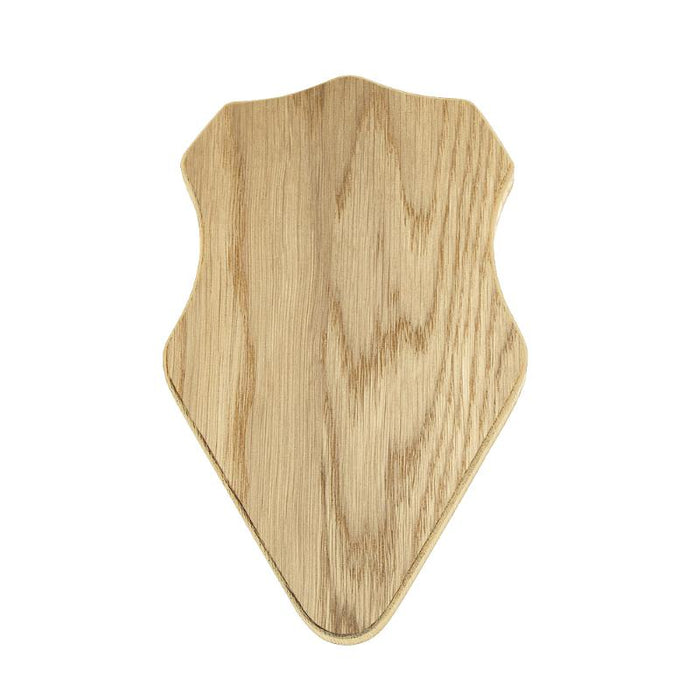 Trophäenschild Bock Helle Eiche - 18 x 11