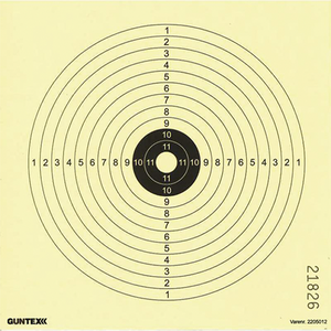 Skydeskiver 14x14 1-12 (25) – Guntex