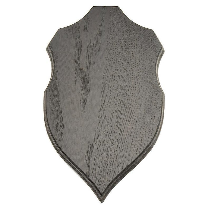 Trophäenplatte Rehbock Dunkle Eiche - 21,5 x 12,5