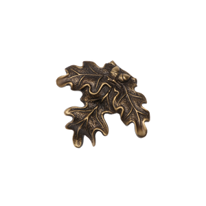 Eichenblatt aus Messing - 7 x 8,5 cm für Eberzähne
