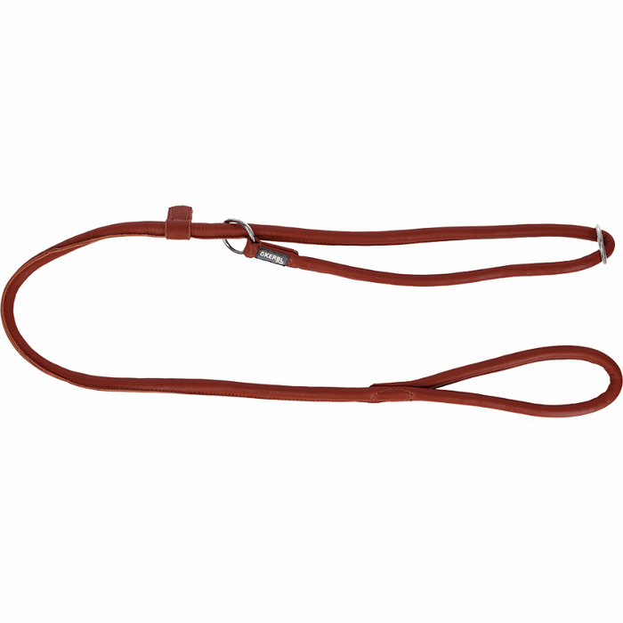 Hundeleine Roma Slip rund Leder – Cognac Braun – Kerbl