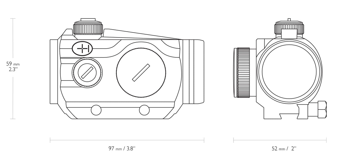 Vantage Leuchtpunktvisier 1x30 – Hawke
