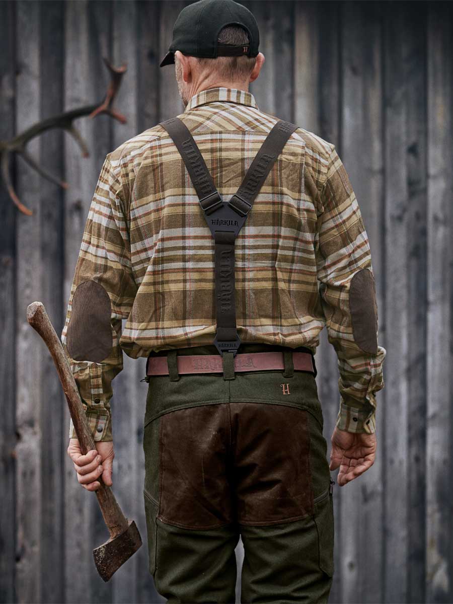 Tech Hosenträger - Willow green/Shadow brown - Härkila