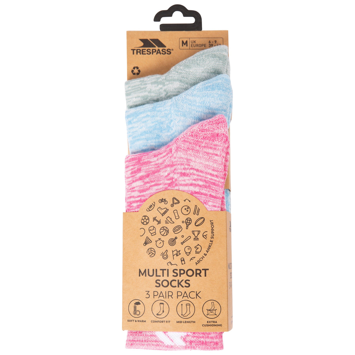 Helvellyn - Rose Melange / Blue Melange / Sage Melange - Trespass