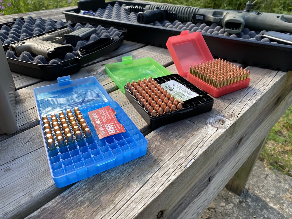 Patronenbox für Pistolenmunition Kal. .45ACP, .40S&W – 100 Stk. – MTM