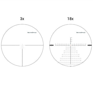 3-18x50 34mm Taktisches FFP – Vector