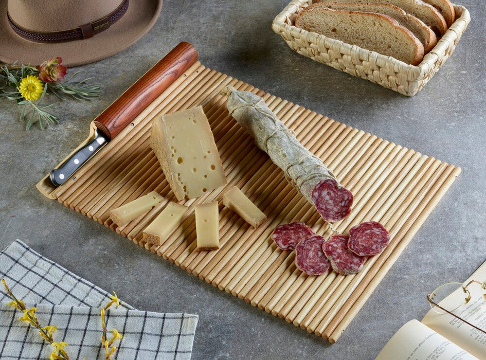 GUALTIERO faltbares Schneidebrett aus Esche mit Messer - Legnoart