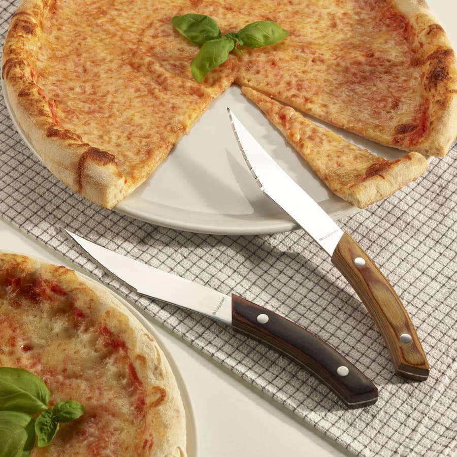 NAPOLI Pizza- und Steakmesserset 4 Stück Heller Griff - Legnoart