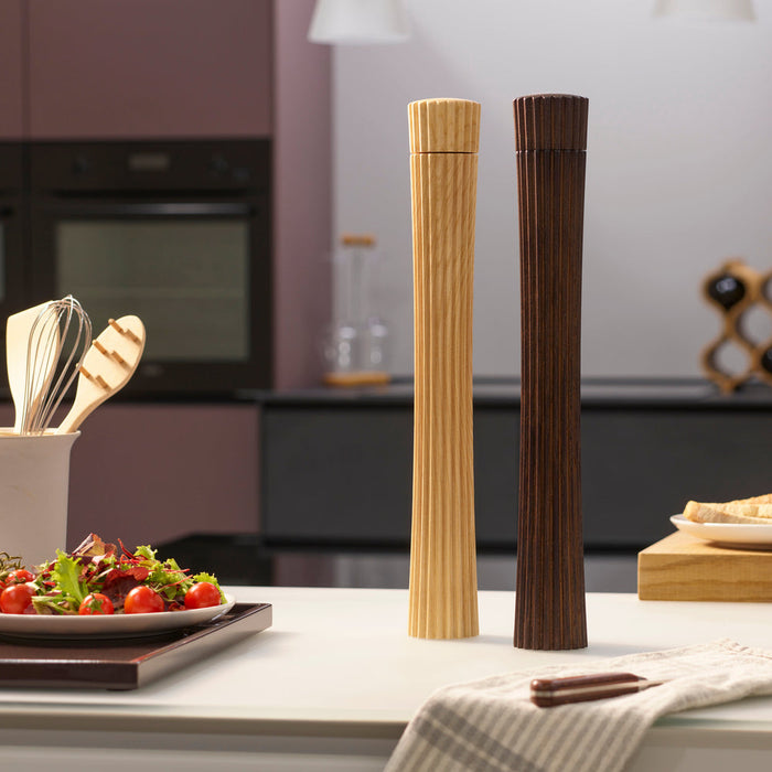 PLEATS Salz-/Pfeffermühle groß in dunkler Esche - Legnoart