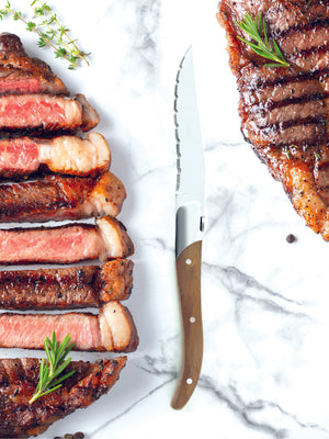 SIRLOIN Steakmesser Helles Holz - Legnoart