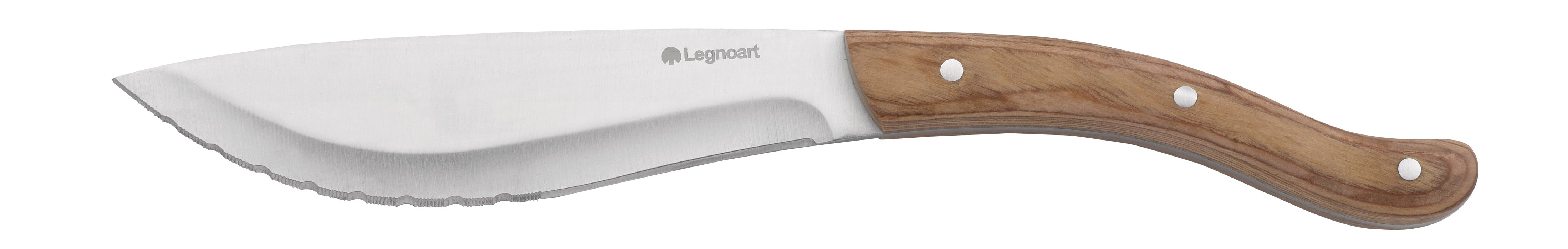 Legnoart TOMAHAWK Steakmesser-Set – 4-teilig – heller Griff