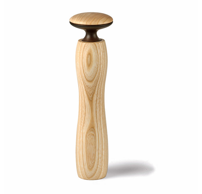 Legnoart HERCULES Salz-/Pfeffer-Keramikmühle – mittel – helle Asche
